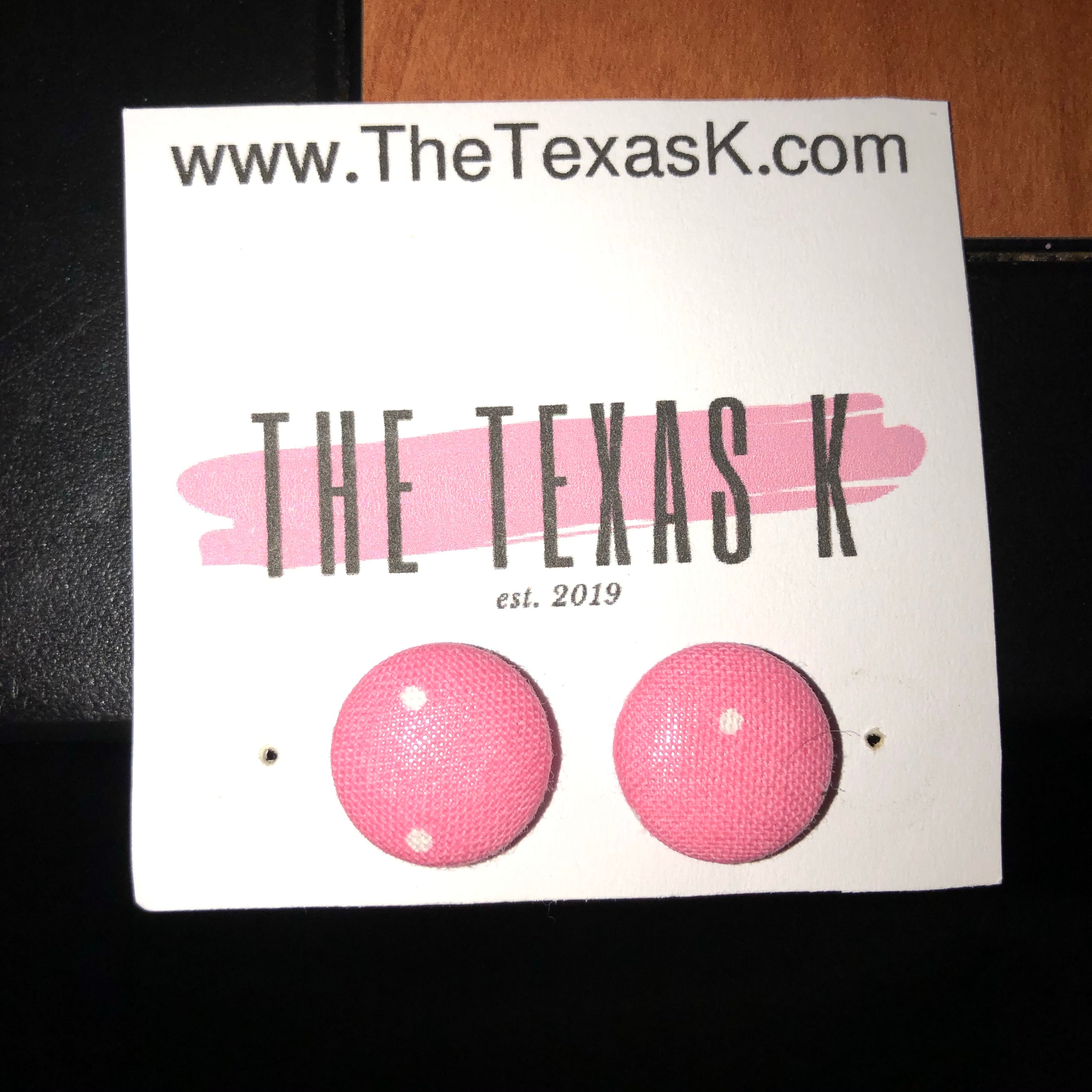 Polka Dot Breast Cancer Earrings