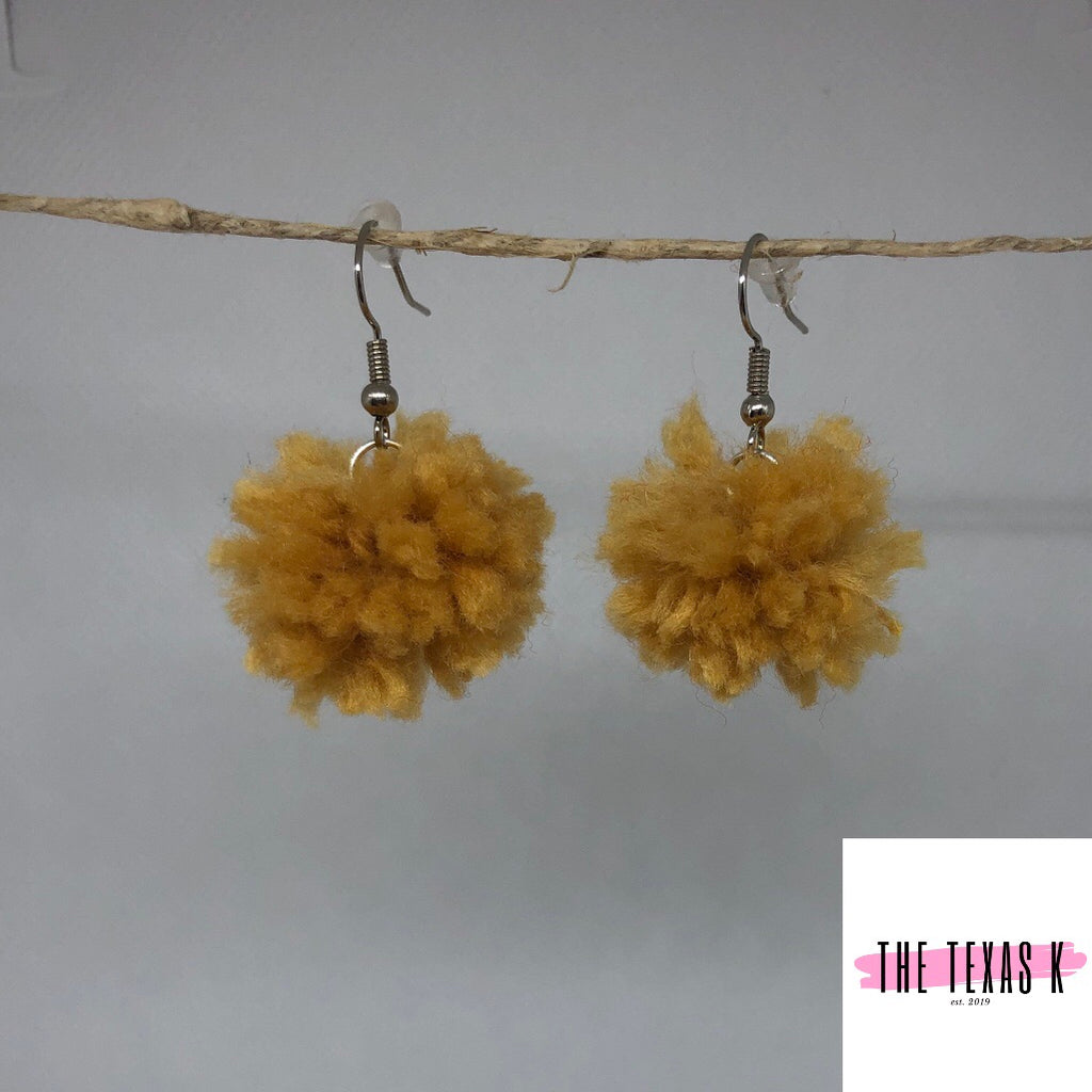 Mini Mama Desert Puffball Earrings