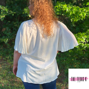 Womens White Plus Size Top