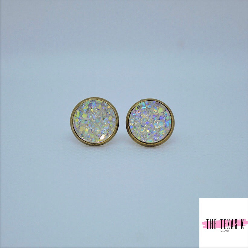 Spindle Top Druzy Earrings