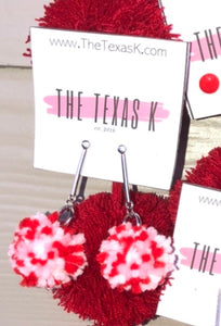 Sweetheart Pom Pom Earrings